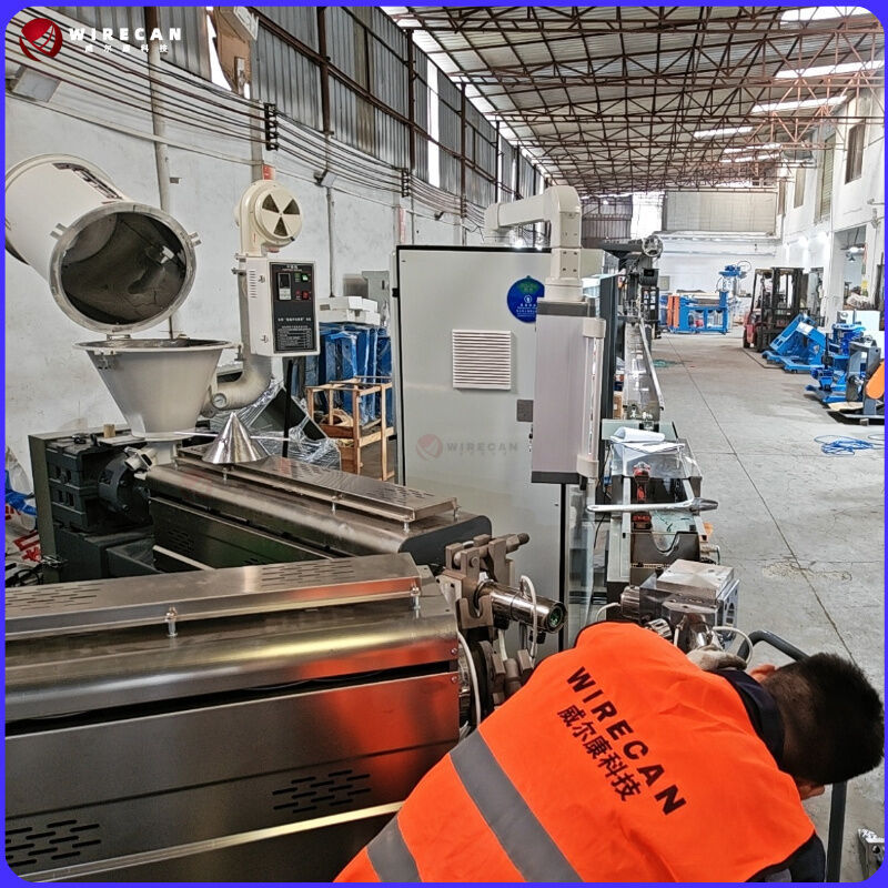 عملية تصنيع أسلاك البناء من البيفيكس باستخدام خط التطويق المشترك من ثلاث طبقات